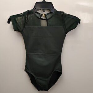 Beautiful Ainsliewear green leotard girls medium